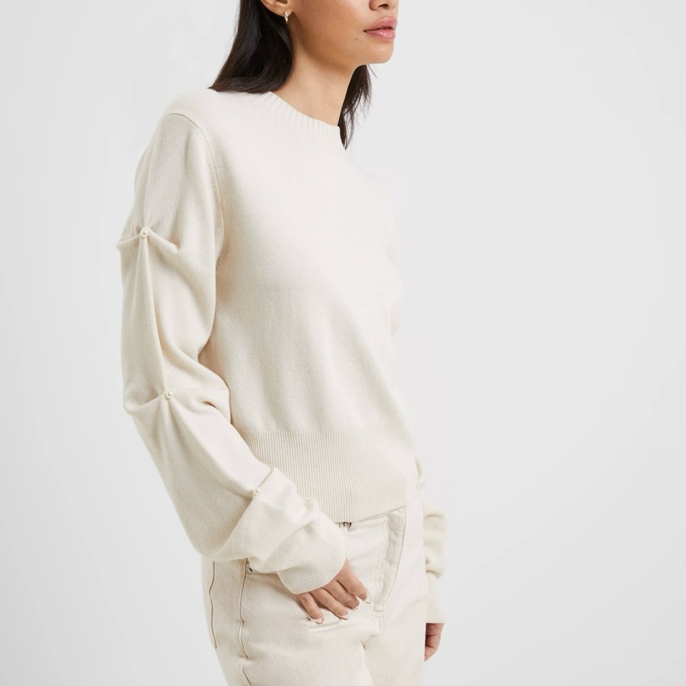 NWOT French Connection Pearl Sleeve Sweater
